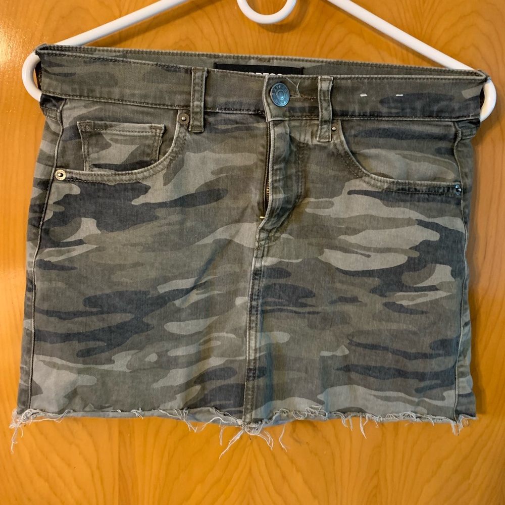 Express Camouflage Mini Skirt